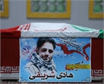 وداع با پیکر مطهر شهید مدافع حرم هادی شریفی +تصاویر