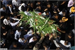 پیکر دو شهید گمنام در همدان تشییع وخاکسپاری شد