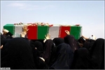 گزارش تصویری/تشییع وخاکسپاری پیکر پاک سه شهید گمنام در شهرستان آذرشهر