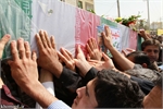 خاکسپاری پیکر طیبه شهید گمنام در محل سپاه حفاظت فرودگاه مهرآباد