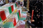 تشییع و تدفین 4 شهید گمنام دفاع مقدس در سیستان و بلوچستان
