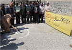 مراسم کلنگ‌زنی یادمان شهدای گمنام در لنده برگزار شد + تصاویر