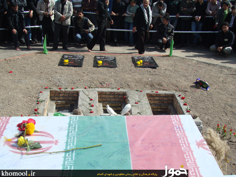 تشییع و خاکسپاری شهدای گمنام دانشگاه آزاد اسلامی اردبیل