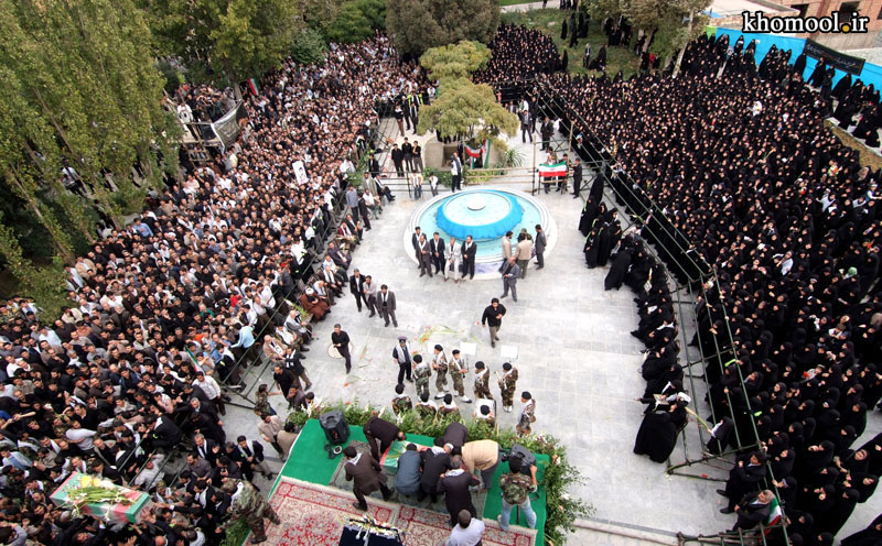 تشییع و خاکسپاری شهدای گمنام دانشگاه تربیت مدرس