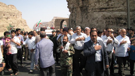 تشییع شهدای گمنام در دانشگاه سمنان