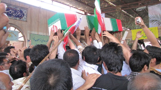 تشییع شهدای گمنام در دانشگاه سمنان