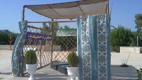 ابتکار دانشجویان در تزیین مزار شهدا