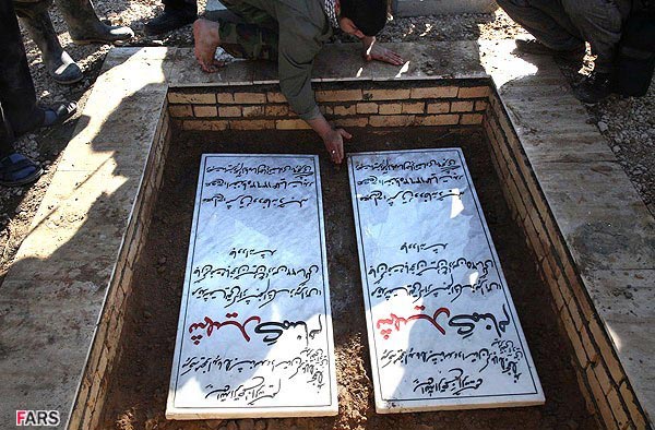 تشییع پیکر پاک شهدای گمنام دفاع مقدس در گلبهار مشهد