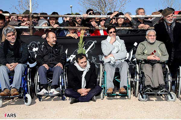 تشییع پیکر پاک شهدای گمنام دفاع مقدس در گلبهار مشهد