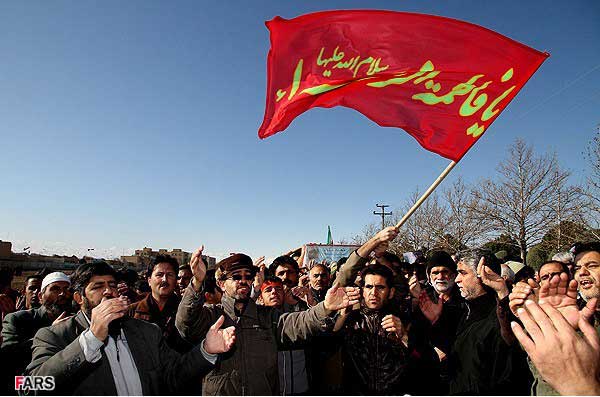 تشییع پیکر پاک شهدای گمنام دفاع مقدس در گلبهار مشهد