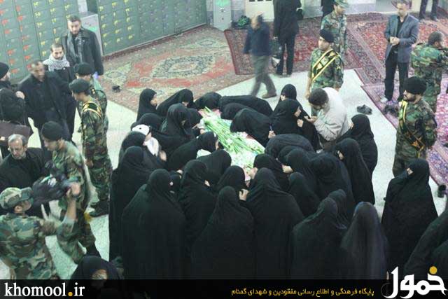 تشییع و خاکسپاری یک  شهید گمنام در یگان‌ ویژه پاسداران ناجا