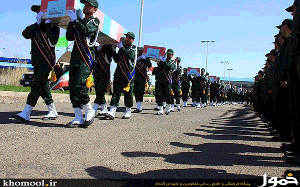 تشییع 11شهید گمنام در اردبیل