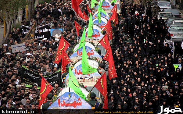 تشییع 11شهید گمنام در اردبیل