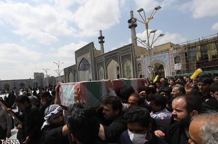 تشییع دو شهید گمنام درمشهد مقدس