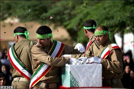 تشییع پیکر شهدای گمنام در اهواز