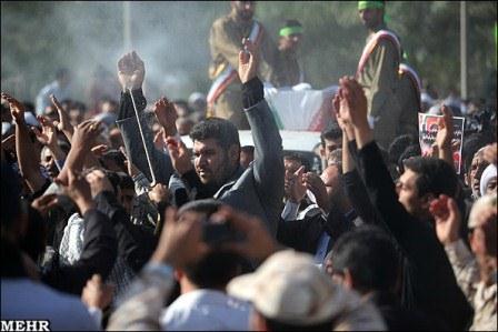 تشییع پیکر شهدای گمنام در اهواز