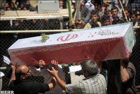 تشییع پیکر شهدای گمنام در اهواز