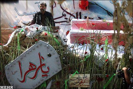 تشییع پیکر شهدای گمنام در اهواز