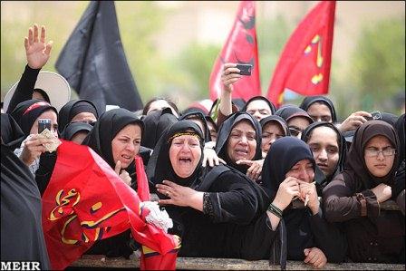 تشییع و خاکسپاری شهیدگمنام در دانشگاه علوم پزشکی کرمان