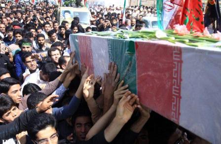 تشییع و خاکسپاری شهیدگمنام در دانشگاه علوم پزشکی کرمان