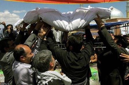 تشییع و خاکسپاری دو شهید گمنام در دانشگاه آزاد اسلامی ارومیه