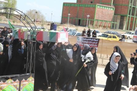 تشییع و خاکسپاری دو شهید گمنام دردانشگاه علوم پزشکی ارومیه