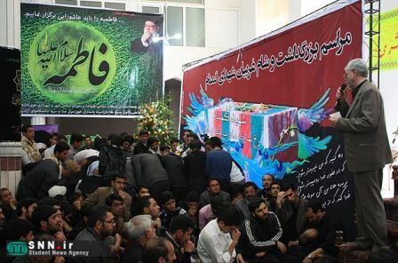 تشییع و خاکسپاری دو شهید گمنام در خوی