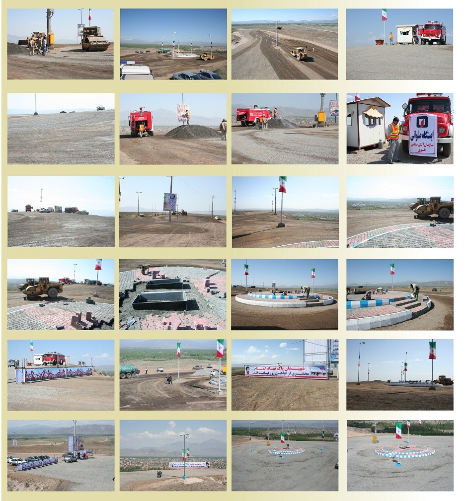 آماده سازی محل خاکسپاری شهدای گمنام شهرستان خوی