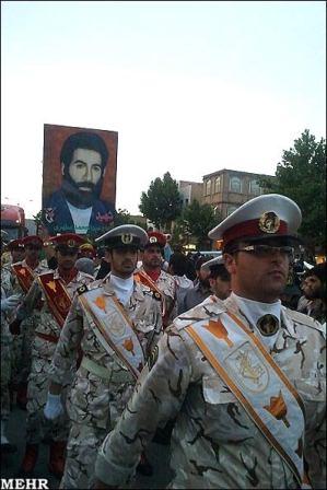 مراسم تشییع 96شهید دوان دفاع مقدس در شهر های پلدختر و خرم آباد