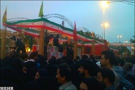 مراسم تشییع 96شهید دوان دفاع مقدس در شهر های پلدختر و خرم آباد