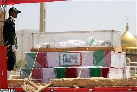 تشییع شهدای دوران دفاع مقدس در شهر خمین