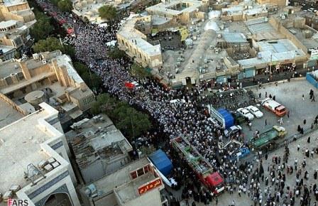 تشییع شهدای دوران دفاع مقدس در شهر قم