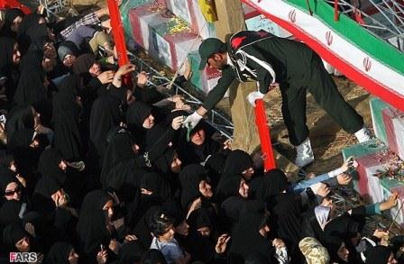 تشییع شهدای دوران دفاع مقدس در شهر قم