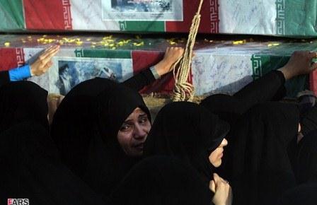 تشییع شهدای دوران دفاع مقدس در شهر قم