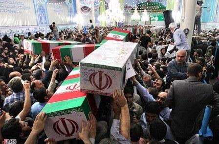 تشییع 96شهید دوران دفاع مقدس در مرقد امام خمینی(ره)