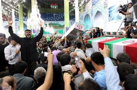 تشییع 96شهید دوران دفاع مقدس در مرقد امام خمینی(ره)