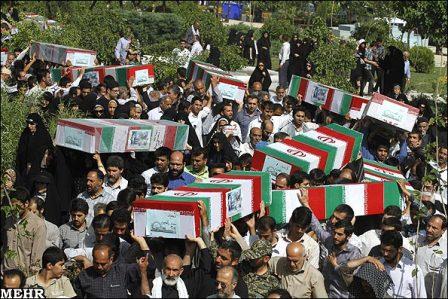 تشییع 96شهید دوران دفاع مقدس در مرقد امام خمینی(ره)