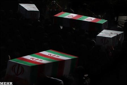 تشییع 96شهید دوران دفاع مقدس در مرقد امام خمینی(ره)