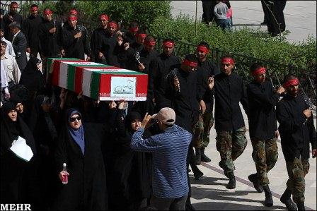 تشییع 96شهید دوران دفاع مقدس در مرقد امام خمینی(ره)