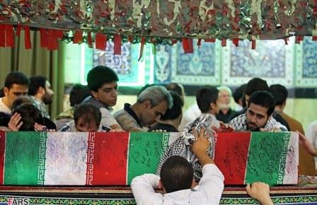 تشییع پیکر شهید گمنام در مسجد جامع قلهک