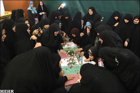 تشییع شهید دوران دفاع مقدس در مسجد جامع ابوذر