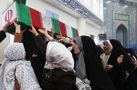 تشییع شهدای دفاع مقدس در مسجد جامع علی ابن ابیطالب