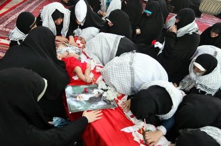 تشییع شهدای دفاع مقدس در مسجد جامع علی ابن ابیطالب