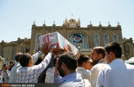 تشییع پیکر شهدای گمنام در تبریز