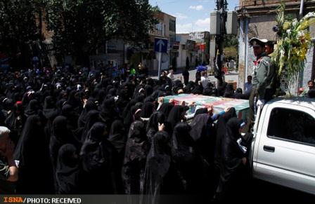 تشییع پیکر شهدای گمنام در تبریز