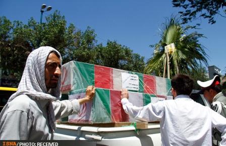 تشییع پیکر شهدای گمنام در تبریز