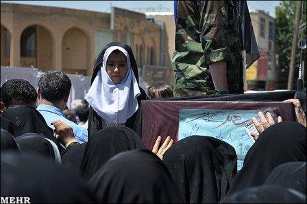 تشییع 6 شهید گمنام در کرمانشاه