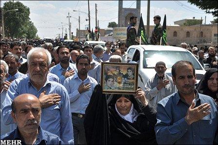 تشییع 6 شهید گمنام در کرمانشاه