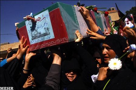 مراسم تشییع وخاکسپاری در دانشکده فنی دخترانه شریعتی