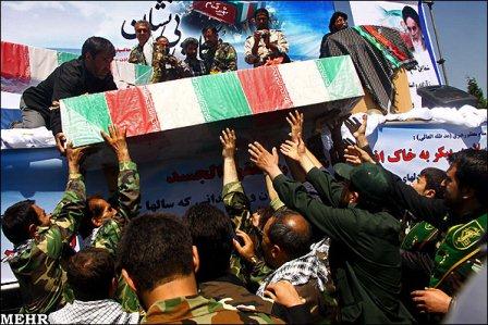 مراسم تشییع وخاکسپاری در دانشکده فنی دخترانه شریعتی